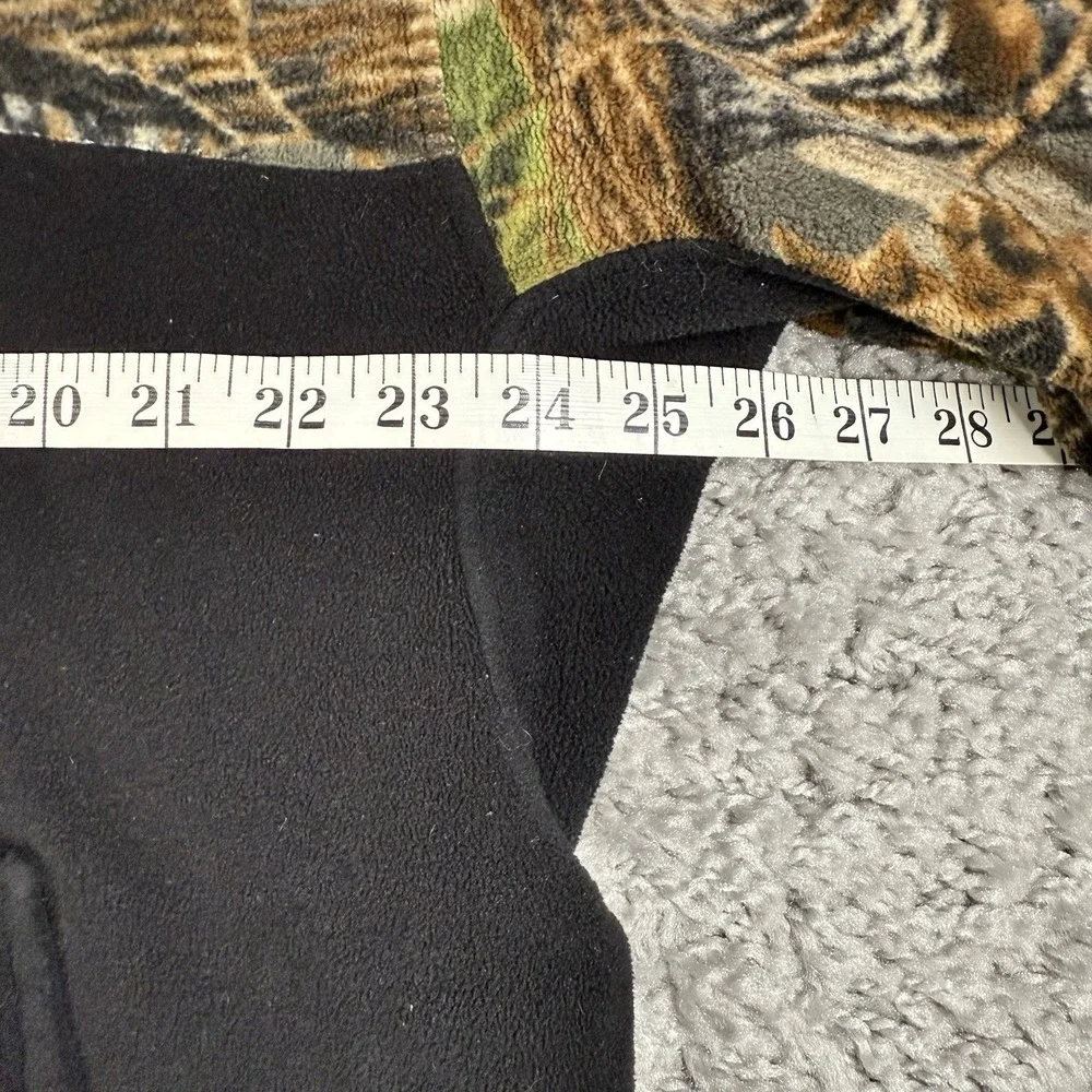 CABELA'S Kids Youth 2XL Black Camouflage Full-Zip Lined Hooded‎ Fleece Jacket